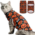EXPAWLORER Halloween Cat Sweater Warm Fleece Pet Clothes for Cats Only