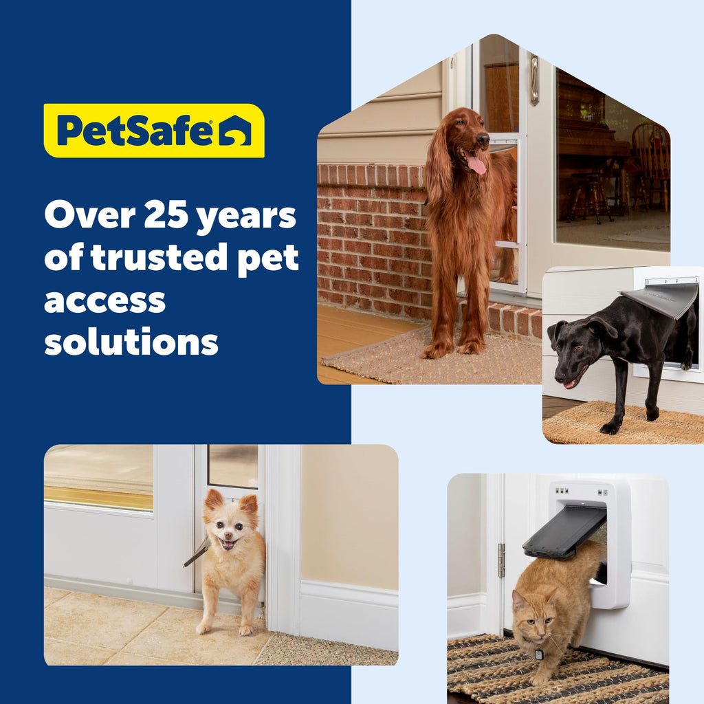 PetSafe Interior Cat Door, 2-Way Lock, White, Cats up to 15 lb