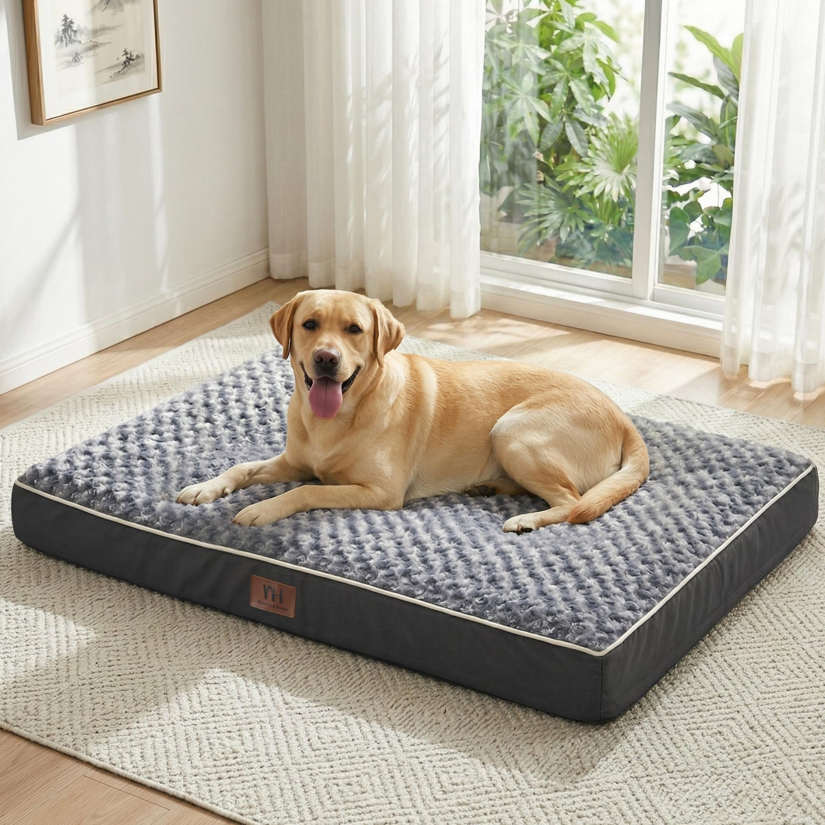 WESTERN HOME WH Orthopedic Dog Beds Large Sized Dog Washable Pet Bed, 36in