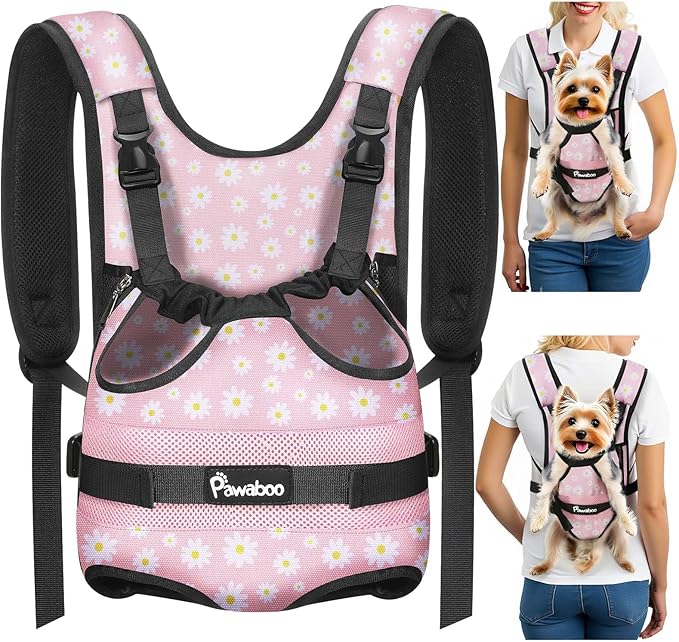 Pawaboo Pet Front Carrier Backpack for Small Medium Dogs