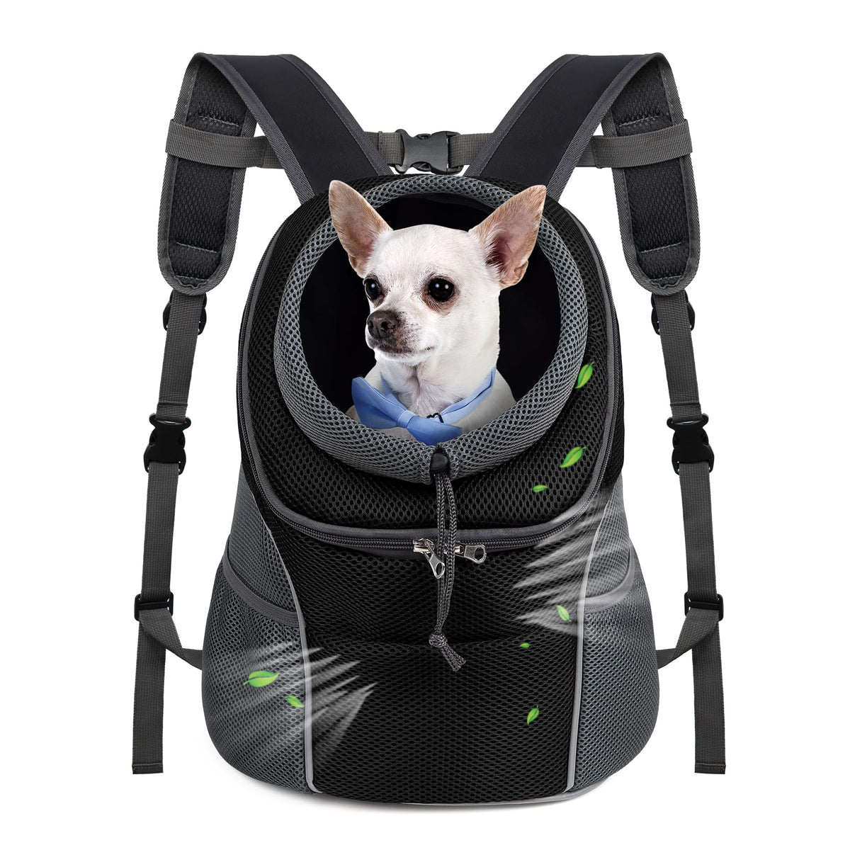 WOYYHO Pet Dog Carrier Backpack, Ventilated Small Dog Front Backpack