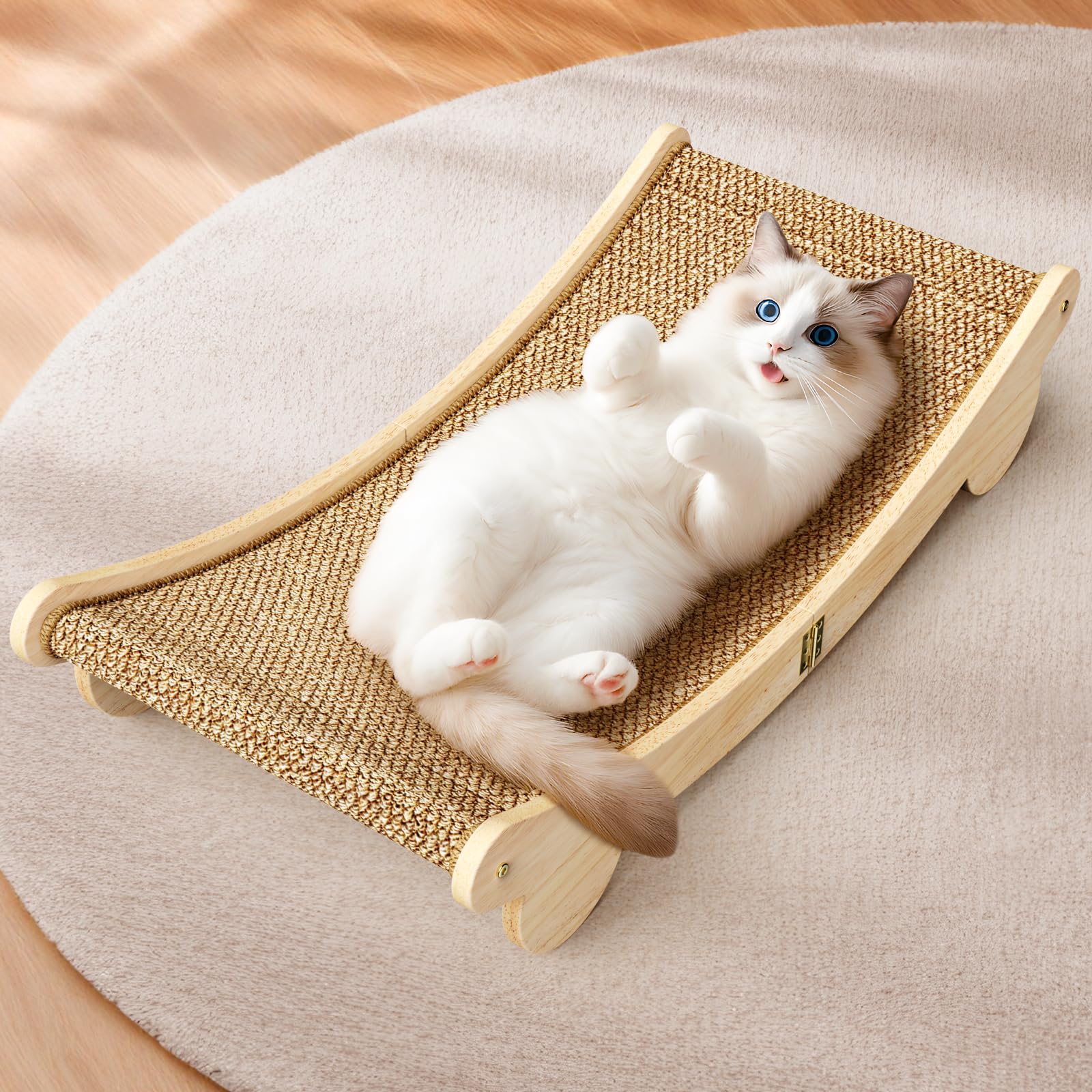 Extra Large 31.5" Cat Scratcher Bed - Sisal-Style Lounge for Indoor Cats