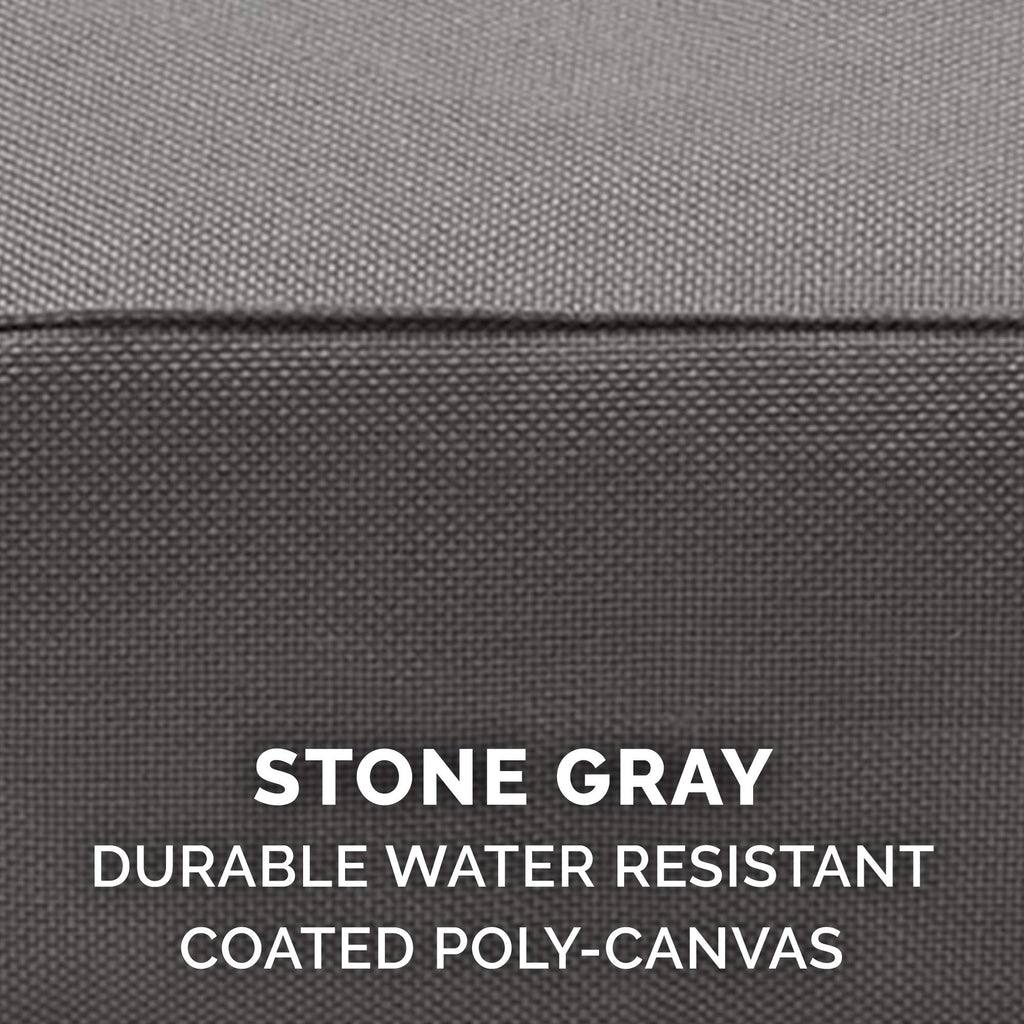 Furhaven Water-Resistant Orthopedic Dog Bed for Large Dogs w/ Removable Washable Cover, For Dogs Up to 125 lbs - Indoor/Outdoor Logo Print Oxford Polycanvas Mattress - Stone Gray, Jumbo Plus/XXL