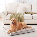 GOHOO PET Orthopedic Memory Foam Dog Bed, Cooling Dog Beds Waterproof Pet Bed for Crate with Removable Washable Cover, L(35inch,65Lbs)