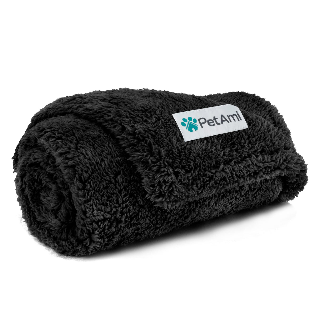 PetAmi Fluffy Sherpa Waterproof Dog Blanket for Medium Pet Cat 29x40, Blue