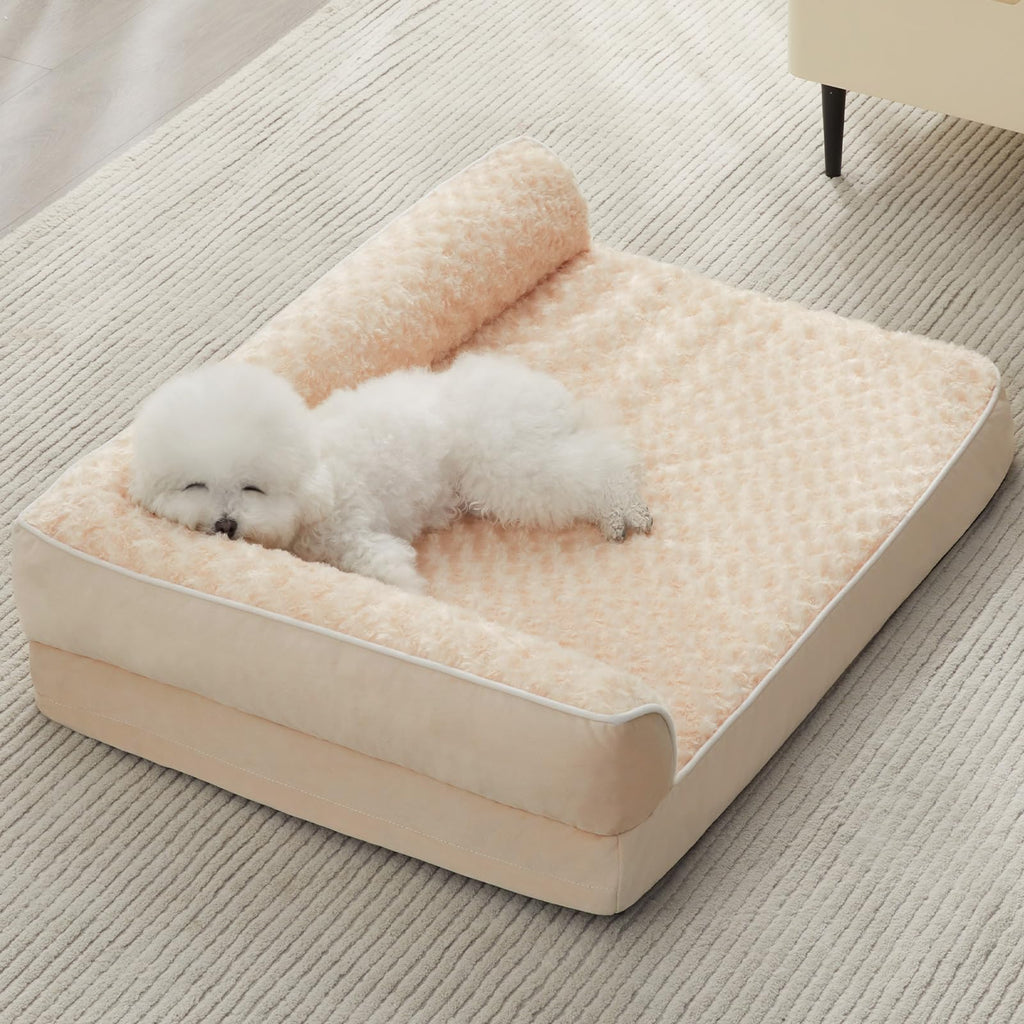 BFPETHOME Orthopedic Washable Dog Bed, Sleeping Couch for Large Senior Dogs