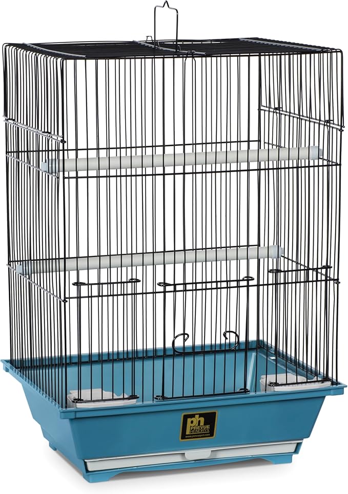 Prevue Pet Products Small Bird Cage - Blue and Black