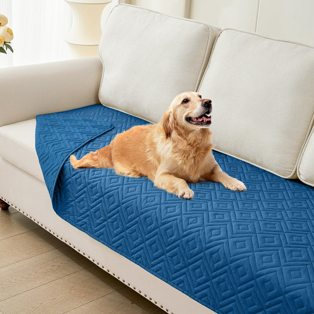 hyha Waterproof Reversible Dog Blanket, Pet Blanket for Sofa Couch