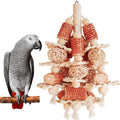 kencunay Bird Toys,Natural Corn Stick Parrot Toys Hanging in Bird Cages