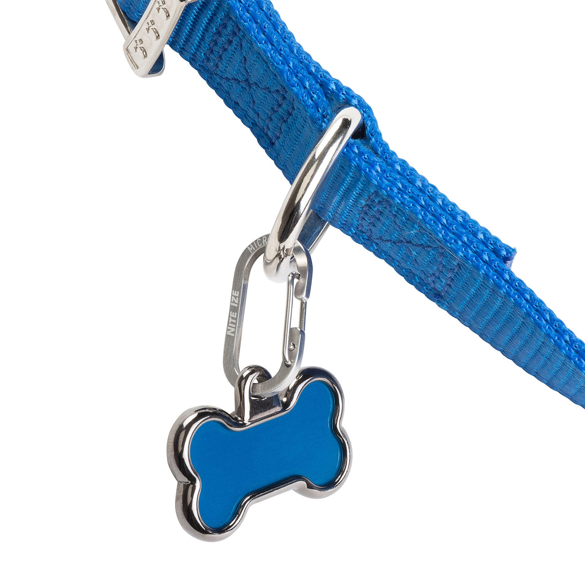 Nite IZE MicroLink Pet Tag Carabiner, Stainless Steel Cat and Dog Tag Clip, 2 Count (Pack of 1)