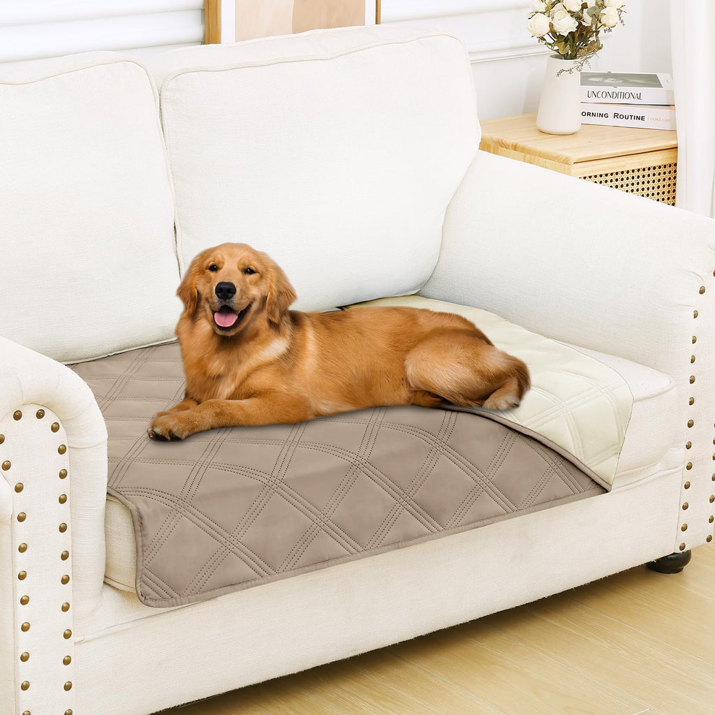 Smiry Waterproof Dog Bed Cover, Reversible Pet Blanket for Sofa Couch