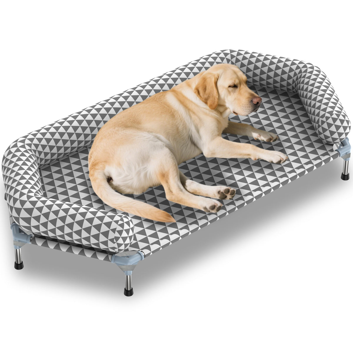 Orthopedic Dog Beds for Large Dogs,U-Shaped Bolster ，Up to 130 lbs