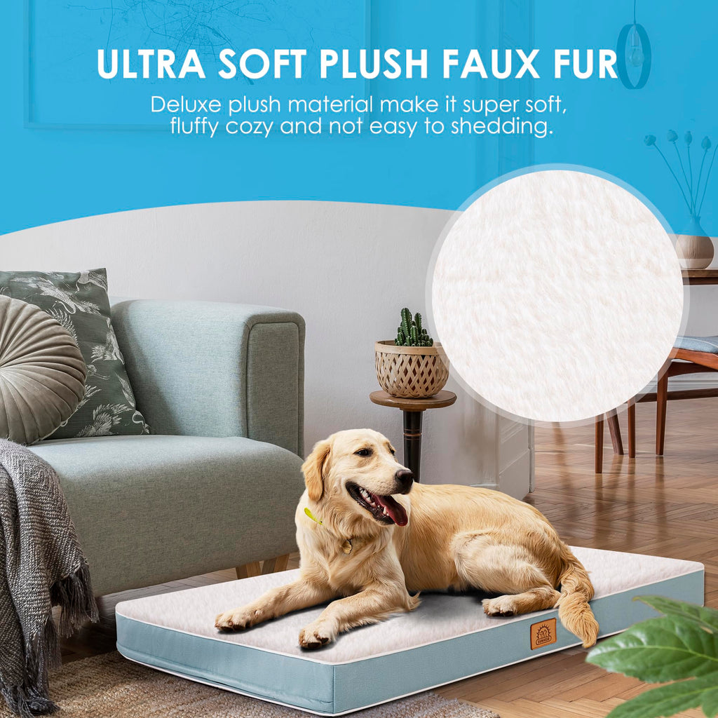 Sunheir Orthopedic Dog Beds Large Sized Dog, Big Waterproof Dog Crate Pad