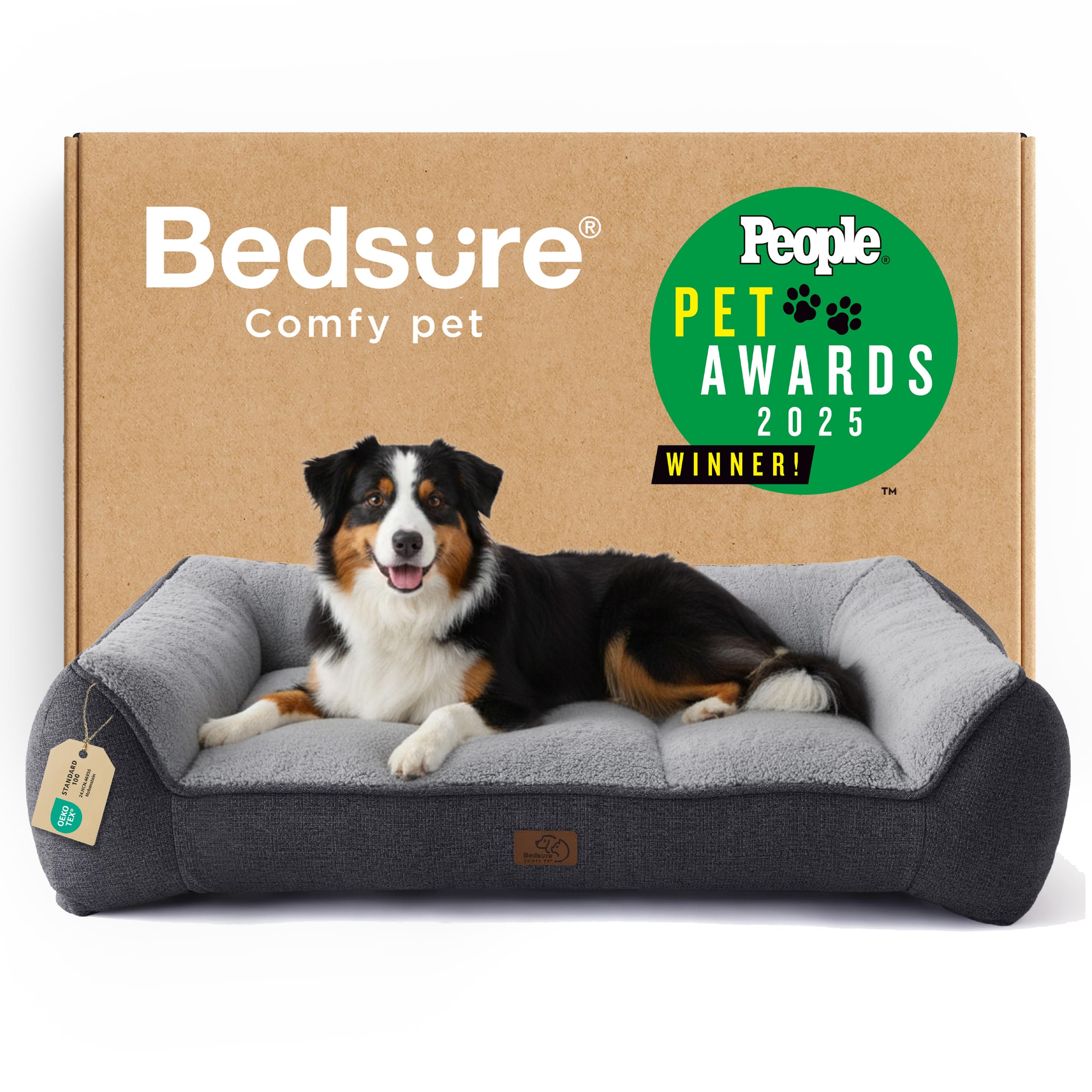 Bedsure SupportMax™ Extra Thick Orthopedic XL Dog Bed for Extra Large Dogs