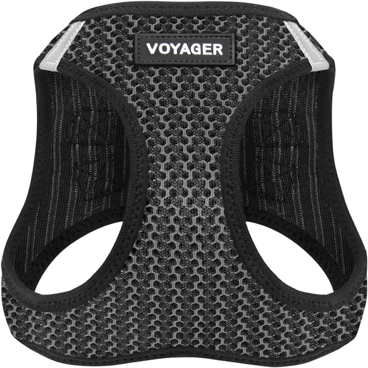 Voyager Step-in Air Dog Vest Harness - Black/Black Trim, Medium