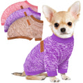 3 Pack Dog Sweaters for Small Dogs Girl Boy Winter Fleece Clothes Warm Soft Dog Sweatshirt Outfit for Dogs Cats Pet Apparel