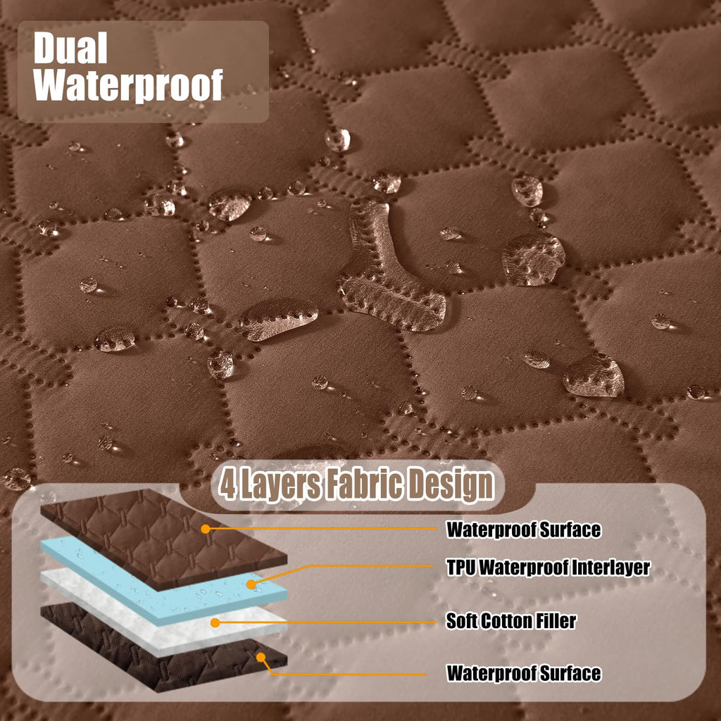Smiry Waterproof Dog Bed Cover Blanket, Reversible Pet Blanket