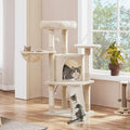 Yaheetech 42in Cat Tree Tower for Indoor Cats, Kitten House with Large Perch & Scratching Posts & Cozy Condo & Scratching Ramp, Pet Furniture Activity Center