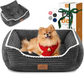 Zerbuger Orthopedic Dog Bed for Medium Dogs,Dog Sofa Beds Supportive Foam Pet Couch Bed with Removable Washable Mat and Nonskid Bottom (Medium, Dark Grey)