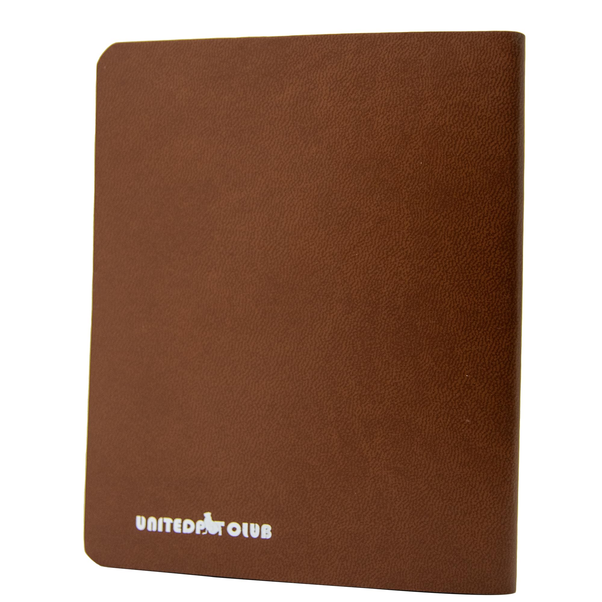 United Pet Club Color Premium PU Leather stitch-sewn Pet Passport Medical Record for Pet Health and Vaccination English + Spanish for Cat, Dog, Puppies and Kittens (Light Brown, Single)