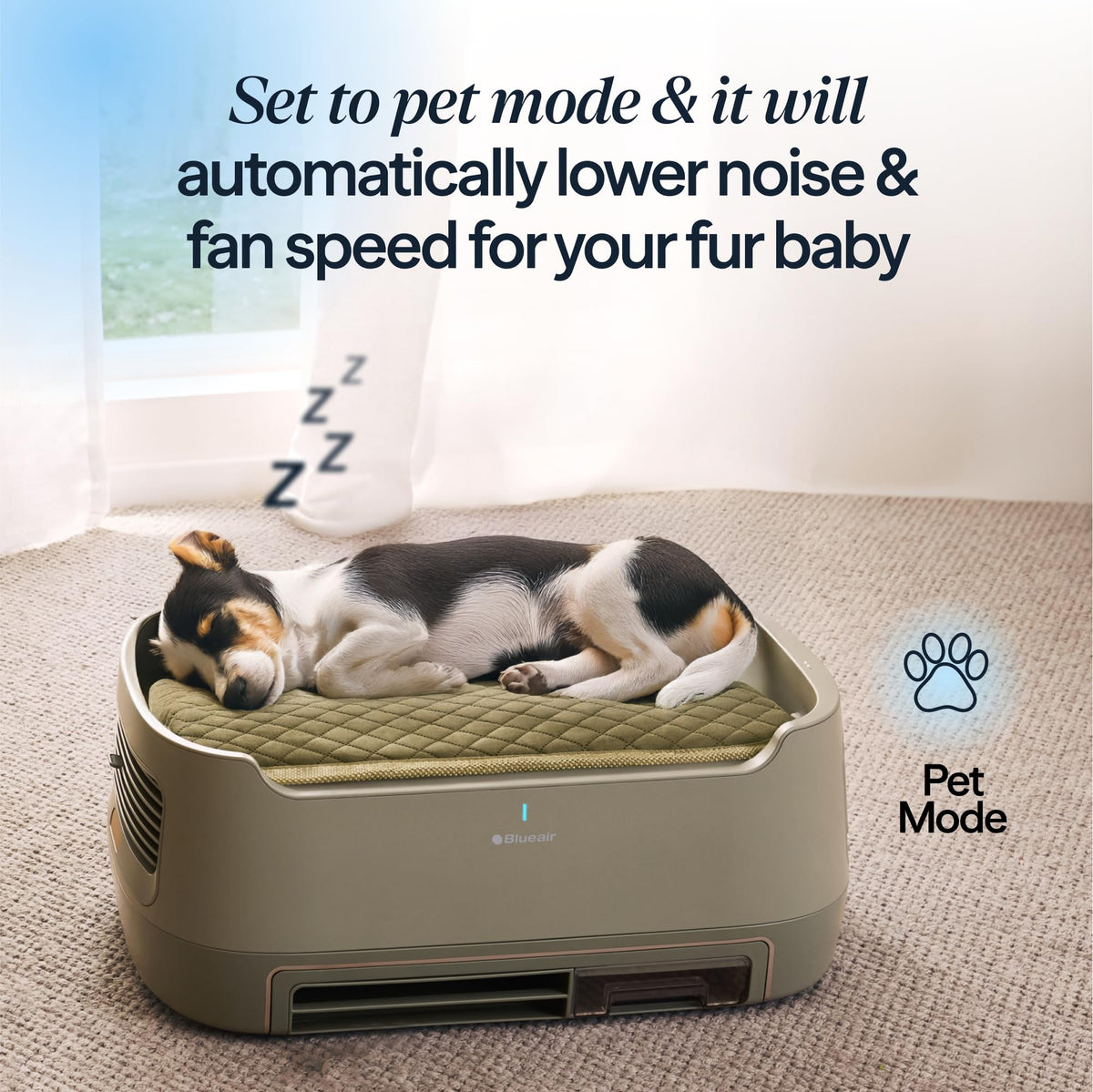 BLUEAIR Air Purifiers & Pet Bed for Home Dogs & Cats, 1301 Ft², PetAir Pro