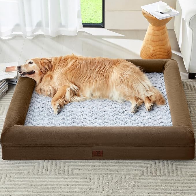WNPETHOME XXXL Big Large Orthopedic for Senior Dog Bed Comfy Sleeping