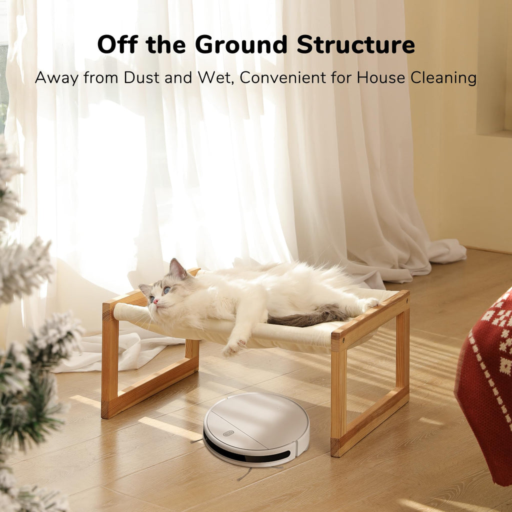 FUKUMARU Large Cat Hammock, Raised Dog Bed for Indoor and Outdoor, Washable