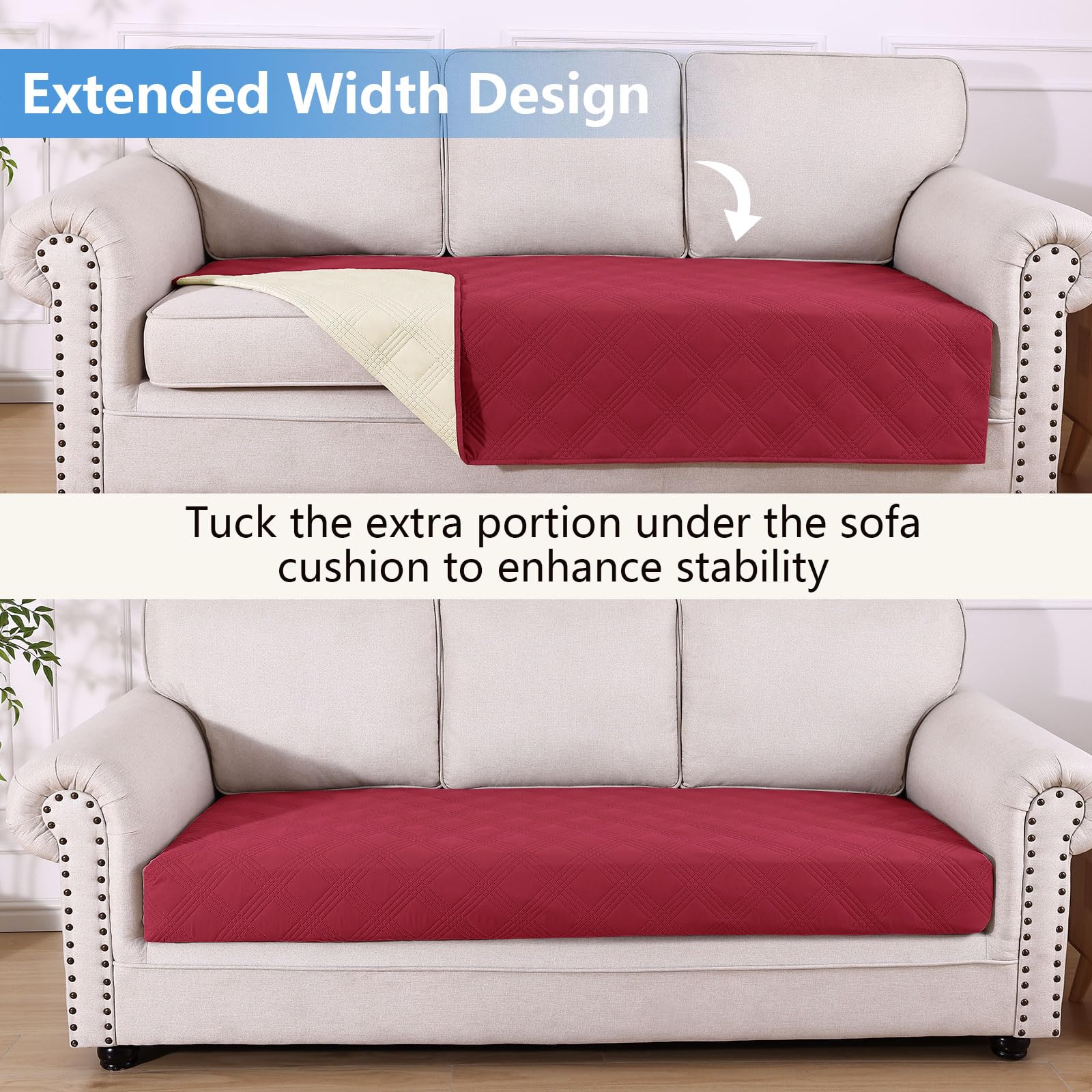 hyha Waterproof Reversible Dog Blanket, Soft Couch Cover for Dogs Washable