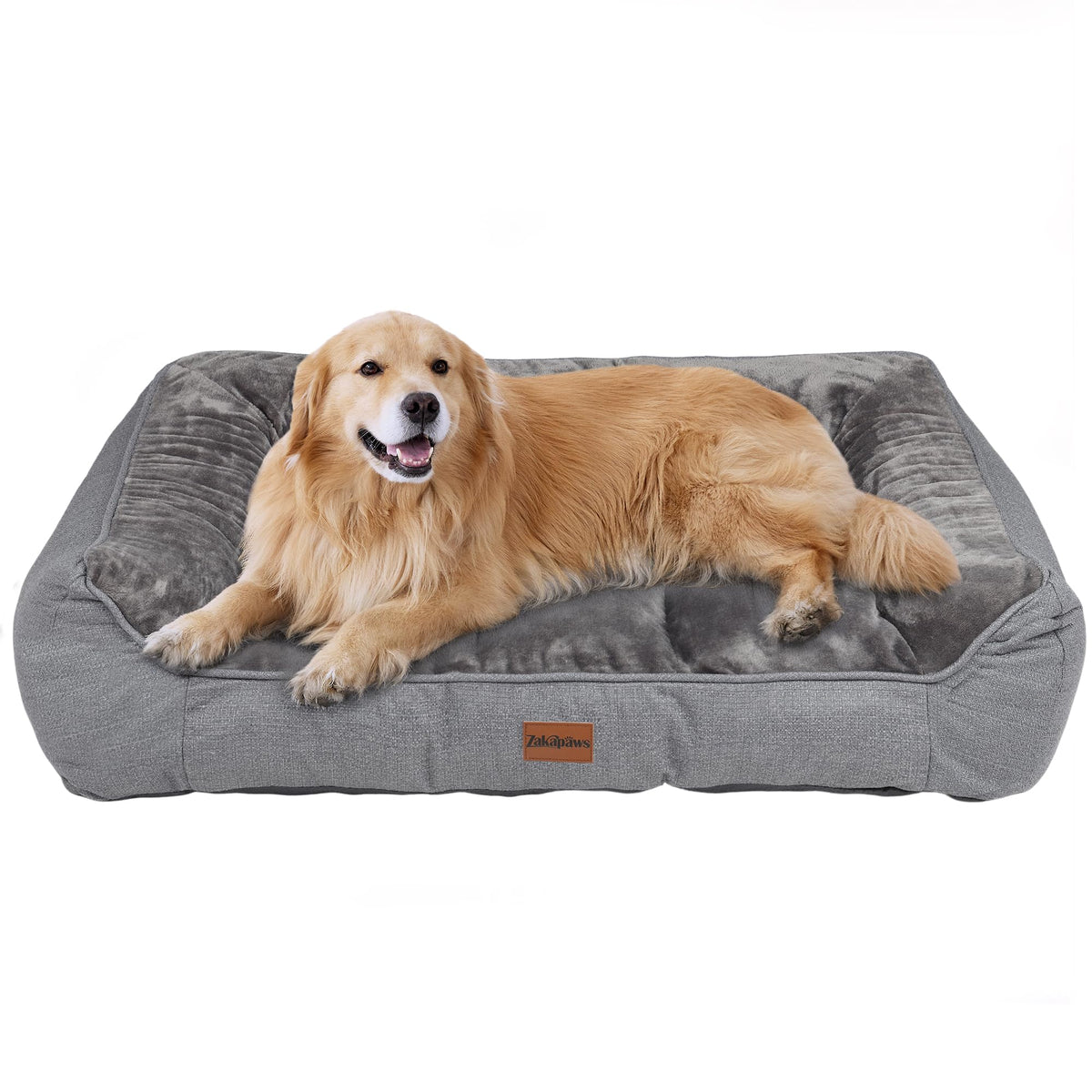 ZAKAPAWS Orthopedic Waterproof Dog Bed Supportive Pet Couch Bed Sofa