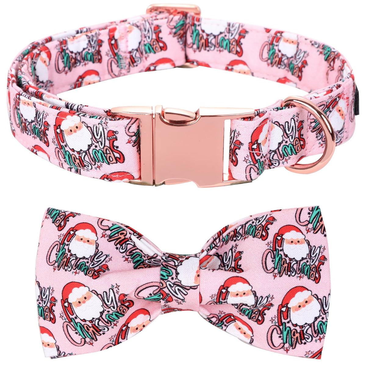 Bobo Rainbow Dog Collar - Thanksgiving Turkey Bowtie Gift Soft Bow Collar with Adjustable Metal Buckle for X-Large Dogs