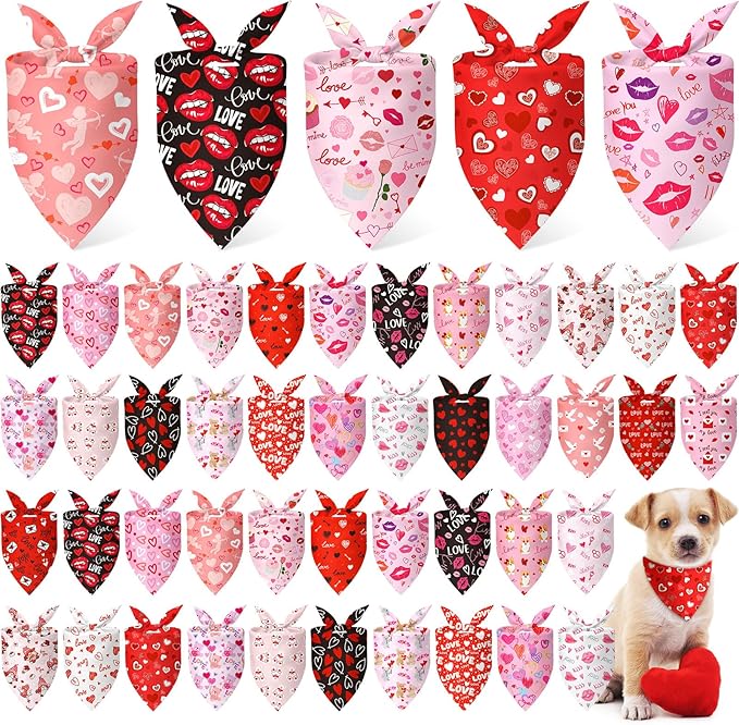 Abbylike 50 Pcs Hanukkah Dog Bandanas Bulk Blue Bandanas for Dogs Triangle Kerchief Bibs Scarf Set for Pet Hanukkah Costume Photo Props Accessories Pet Shops, 25 Styles (25.6 x 17.7 x 17.7)