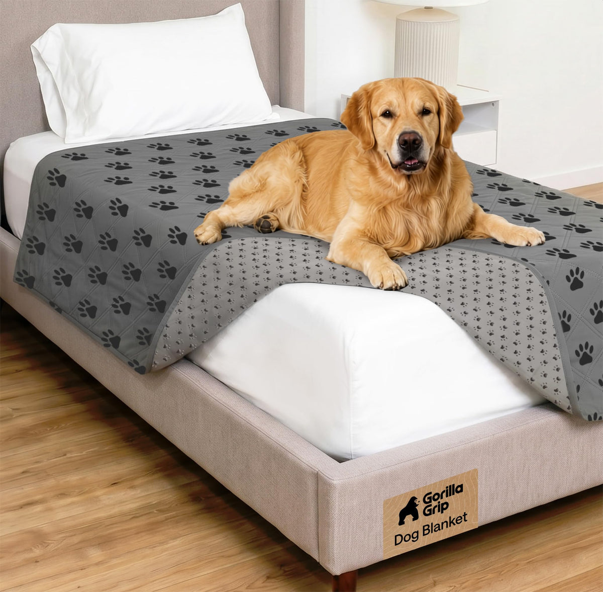 GORILLA GRIP® Waterproof Dog Blanket, Couch Cover for Dogs 82x102 Chocolate