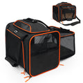 Expandable cat Carrier Soft Sided Airline Approved Pet Carrier Up to 12lbs