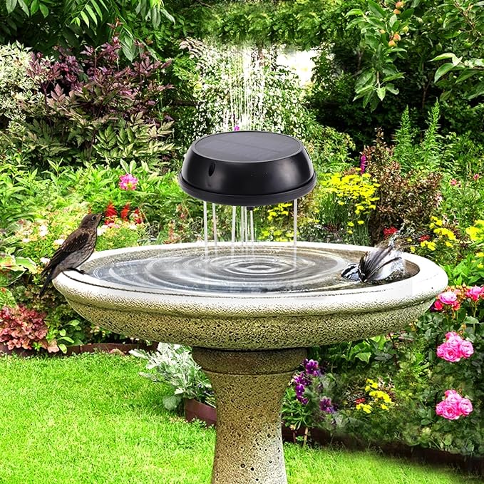 Solaceura Bird Bath Solar Swing Device