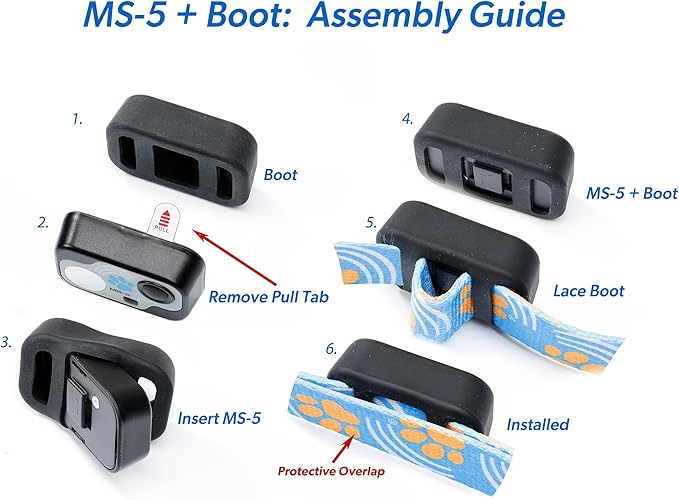 MS-5 Automatic Pet Door Collar, Genuine High Tech Pet Brand Dog Collar for Power Pet Doors - Deluxe Strap (Mac, Large) - DC-MAC-MS5-L