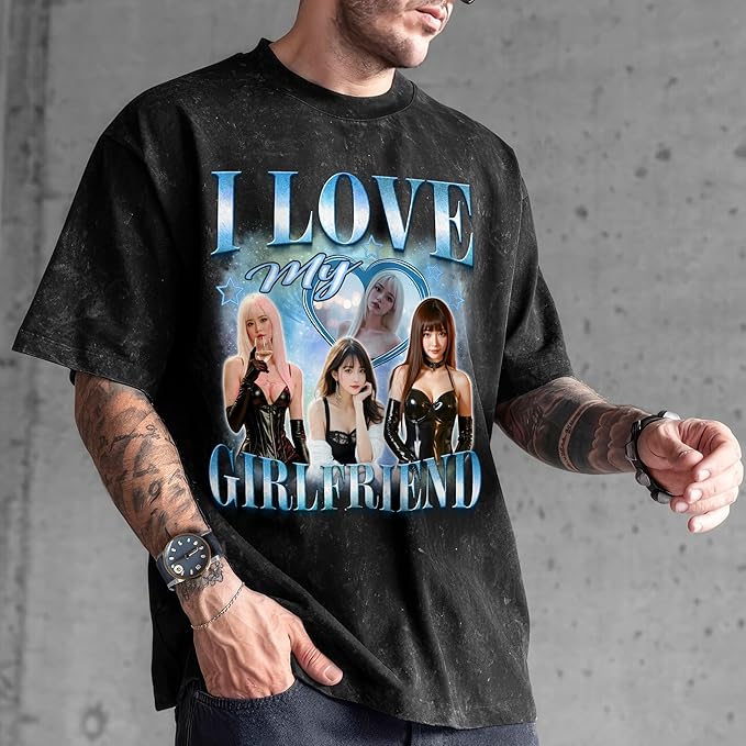 Tehg & Tuhg Custom T Shirts with Picture, Vintage Bootleg Rap Tee, Boyfriend Girlfriend, Unique Gift for Birthday Anniversary