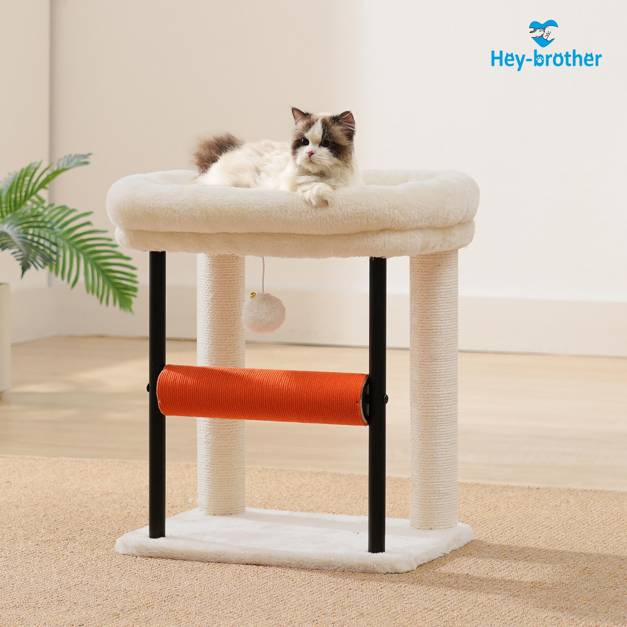 Hey-brother Cat Tree, Sturdy Tower with Sisal-Wrapped Columns, MPJ010SM