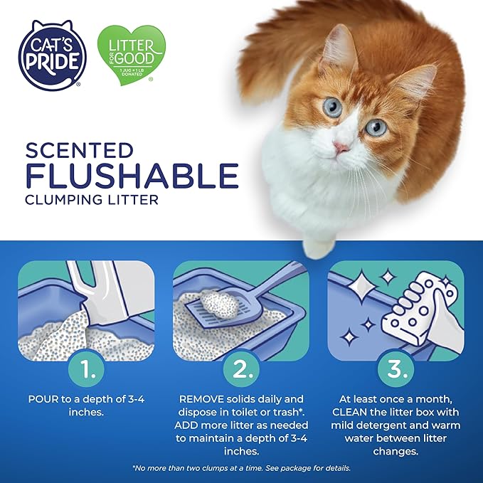 Cat's Pride Flushable Lightweight Scented Clumping Litter 10lb