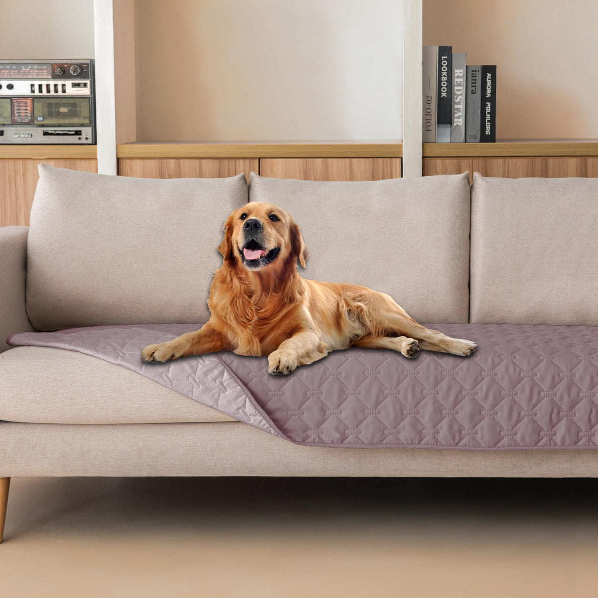 gogobunny Waterproof Dog Blanket, Couch Covers for Sofa, Reusable Pee Pads