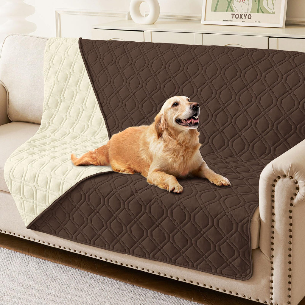 hyha Waterproof Reversible Dog Blanket, Soft Couch Cover for Dogs Washable — 30x53 Inch — 52x82 Inch