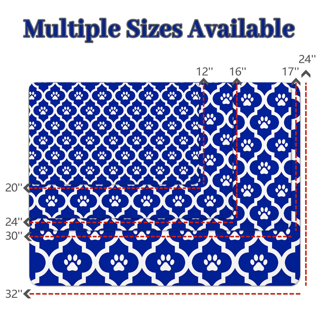 Xspatroias Dog Food Mat 12X20 Inch