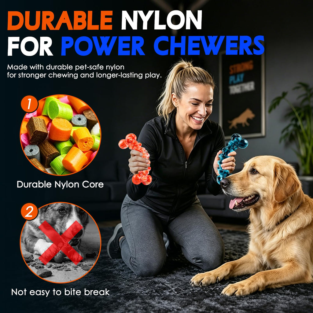 WOWBALA Dog Toys for Aggressive Chewers,Indestructible Dog Chew Toy