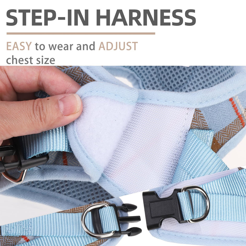 PUPTECK Dog Harness, Collar and Leash Set No Pull for Small Medium Sized