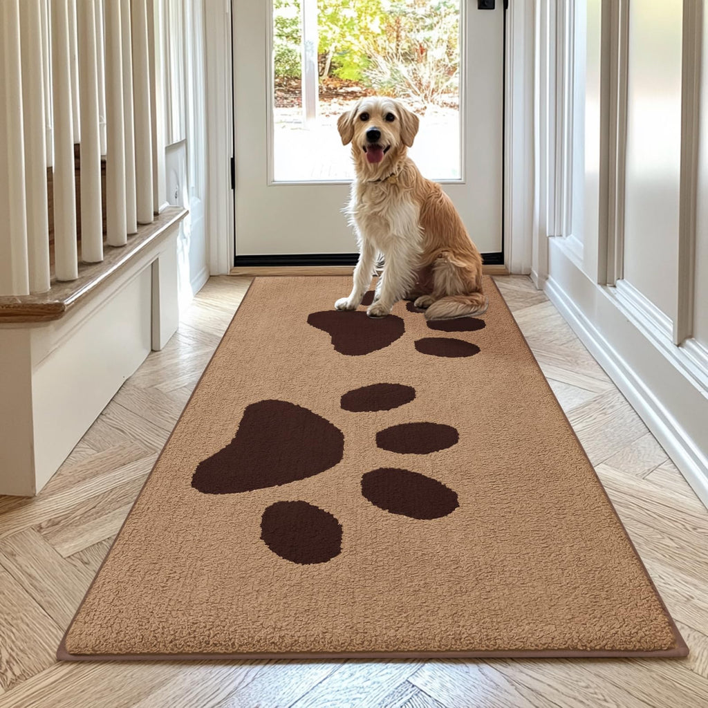 Buganda Dog Door Mat for Muddy Paws 70x24, Absorbent Doormat for Inside