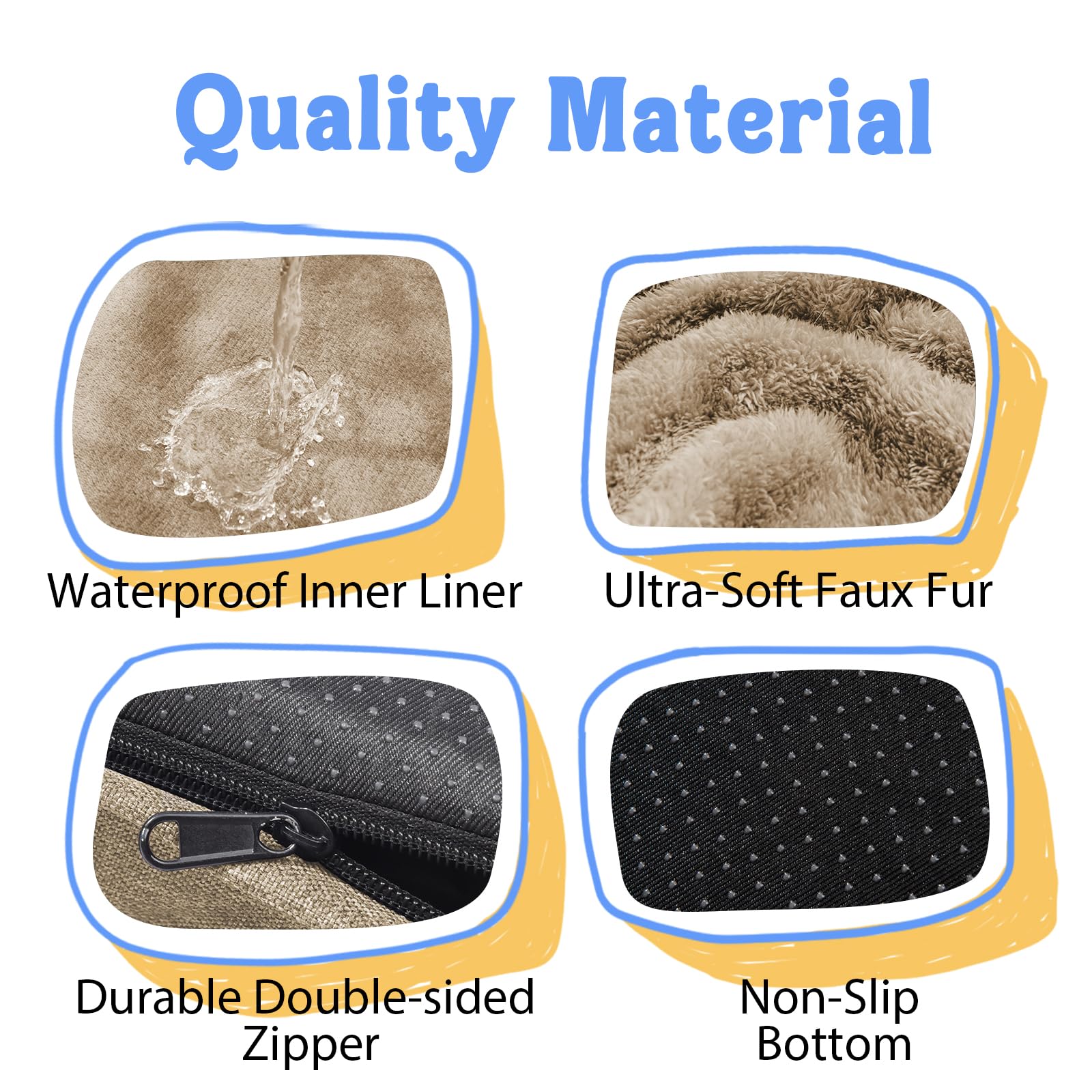 Chez Paw Orthopedic Waterproof Dog Bed for Medium and Large Dogs