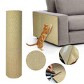 Jute 78.7"x15.8" Trimmable Cat Scratching Mat for Furniture Protector,Versatile Self-Adhesive Anti Cat Scratch Pad for Couch Protection&Cat Scratcher Tree/Post/Wall/Board/Twine Replacement