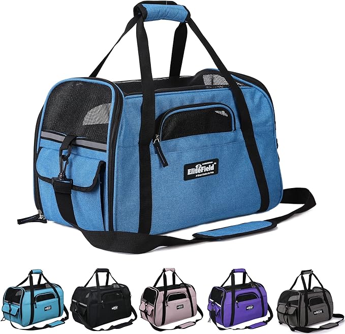 EliteField Soft-Sided Pet Carrier for Cats & Small Dogs (3-Year Warranty)