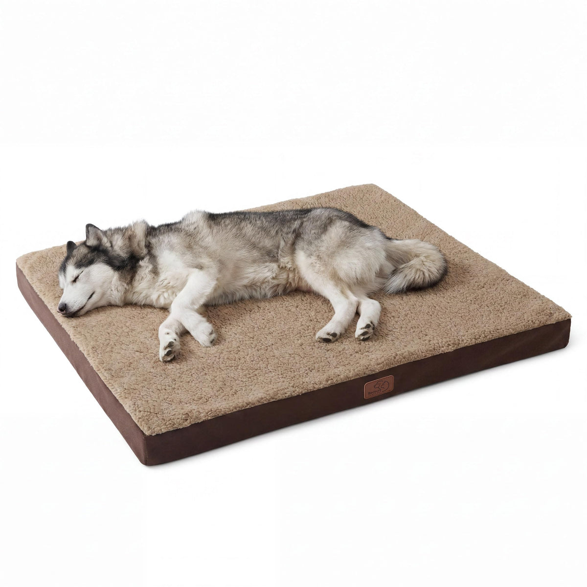 Bedsure Small Dog Bed, Cat Puppy Bed with Comfy Sherpa, 24"x16" Dark Grey