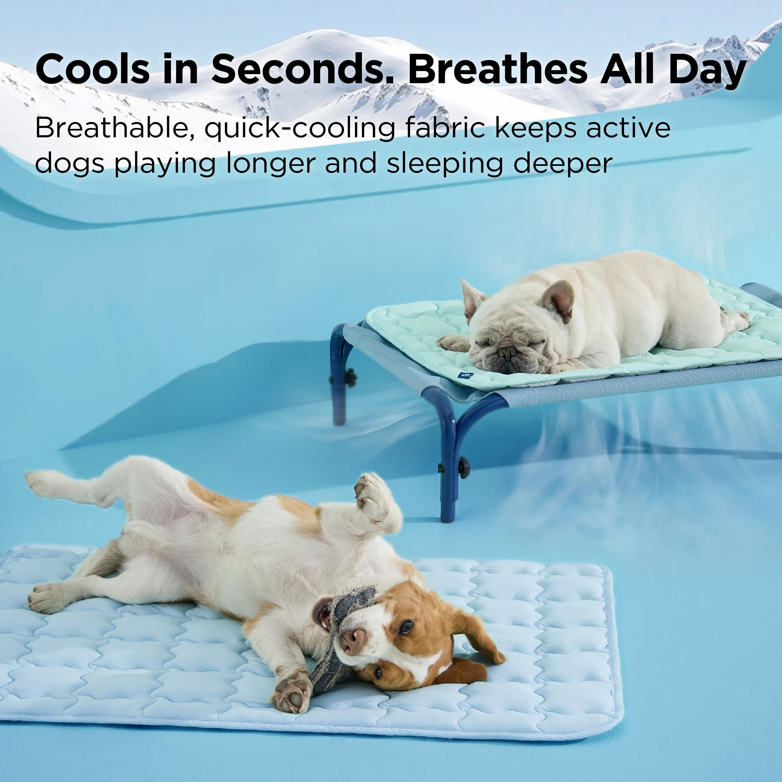 Bedsure ArcticMax™ Cooling Mat for Medium Dogs,Q-Max>0.5 Chill Fiber,29In