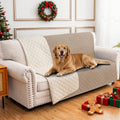 CYCMACO Waterproof Dog Bed Cover Pet Blanket, Soft Couch Cover for Dogs Washable, Non-Slip Dog Blanket Protect Furniture Couch Sofa Car for Puppy Large Dogs Cat (52x82 Inch, Khaki)